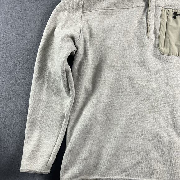 Under Armour Sweater Mens 3XL Gray Specialist 2.0 Henley Pullover Snap Outdoor - Picture 4 of 10
